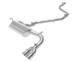 Picture of aFe POWER Takeda 2in to 2-1 304 SS Cat-Back Exhaust w- Polished Tips 11-17 Lexus CT200h 1-8L