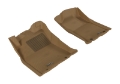 Picture of 3D MAXpider 2012-2015 Toyota Tacoma Double Cab Kagu 1st Row Floormat - Tan