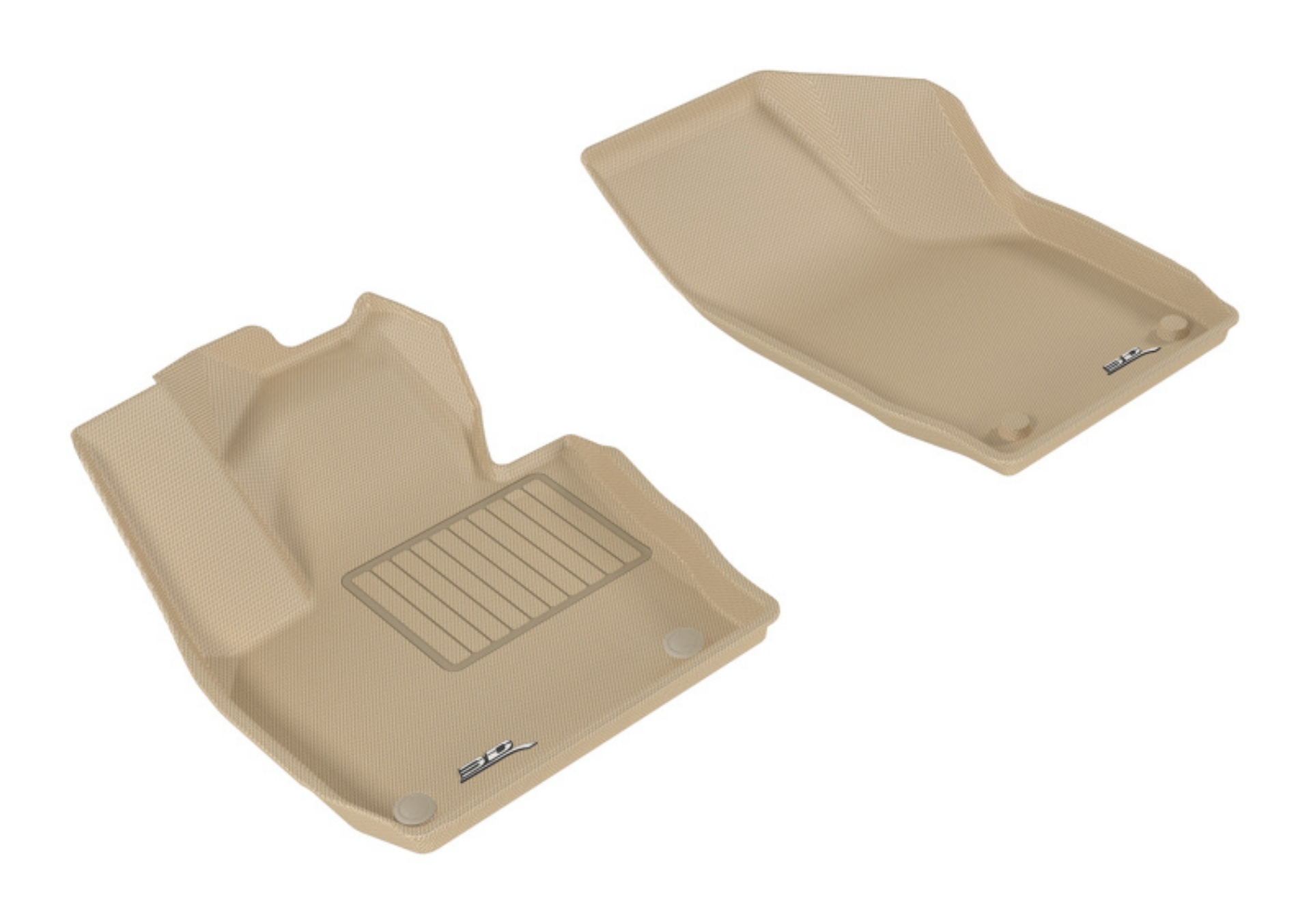 Picture of 3D MAXpider 2015-2018 Audi Q3 Kagu 1st Row Floormat - Tan