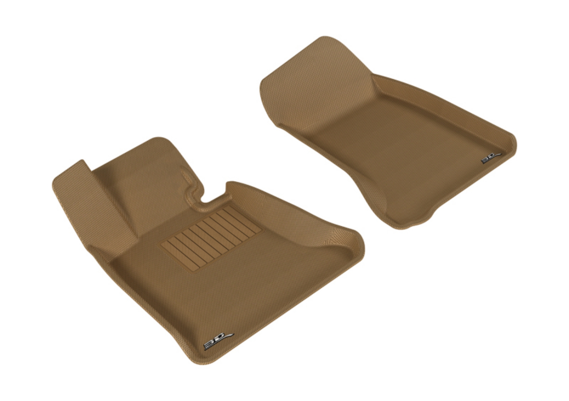 Picture of 3D MAXpider 2004-2010 BMW 5 Series E60 Kagu 1st Row Floormat - Tan