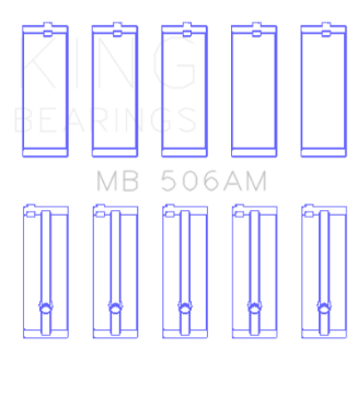 Picture of King Engine Bearings Toyota 22R Crankshaft Main Bearing Set