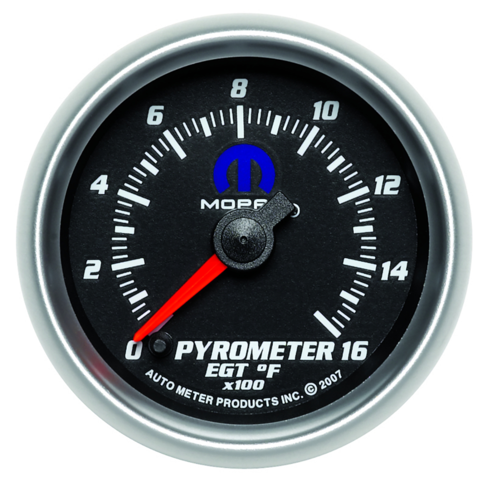 Picture of Autometer Mopar 2-1-16in 1600 Degree Digital Stepper Motor Pyrometer EGT Gauge - Black