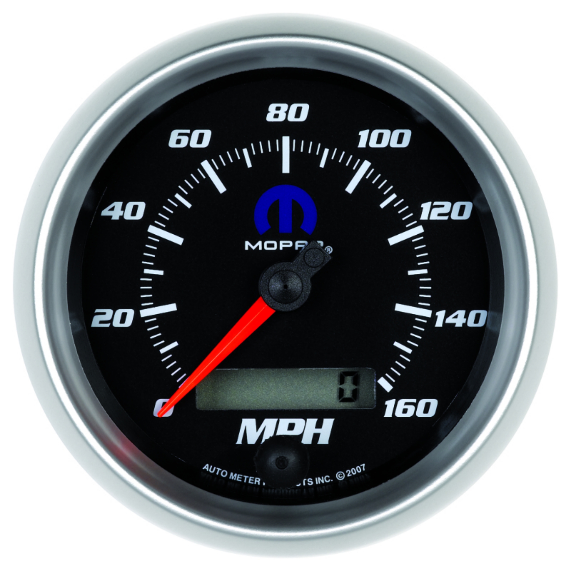 Picture of Autometer Mopar 3-3-8in 160 MPH Electric Programmable Speedometer Gauge - Black