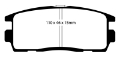 Picture of EBC 10+ Chevrolet Equinox 2-4 Greenstuff Rear Brake Pads