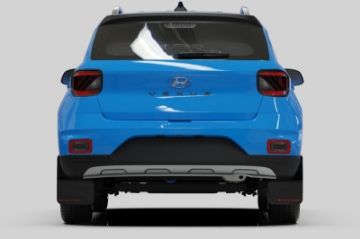 Picture of Rally Armor 20-25 Hyundai Venue Black Mud Flap Grey Logo