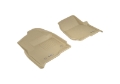 Picture of 3D MAXpider 2017-2019 Ford F-250-350-450 Kagu 1st Row Floormat - Tan