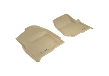 Picture of 3D MAXpider 2017-2019 Ford F-250-350-450 Kagu 1st Row Floormat - Tan