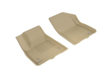 Picture of 3D MAXpider 2017-2020 GMC-Chevrolet Acadia-Blazer Kagu 1st Row Floormat - Tan