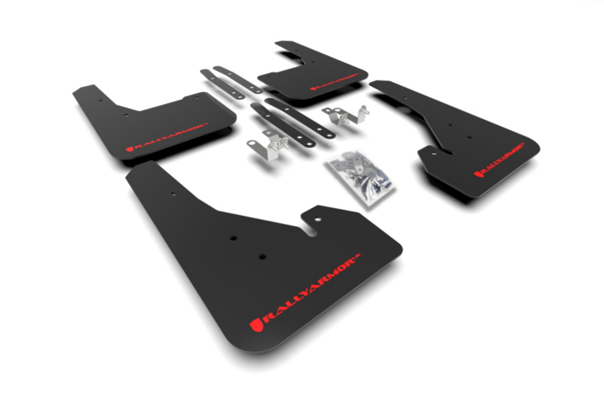Picture of Rally Armor 18-26 Toyota Corolla Hatchback Black UR Mud Flap Red Logo