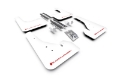 Picture of Rally Armor 18-26 Toyota Corolla Hatchback White UR Mud Flap Red Logo