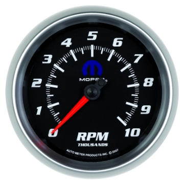 Picture of Autometer Mopar 3-3-8in 10K RPM In-Dash Tachometer Gauge - Black