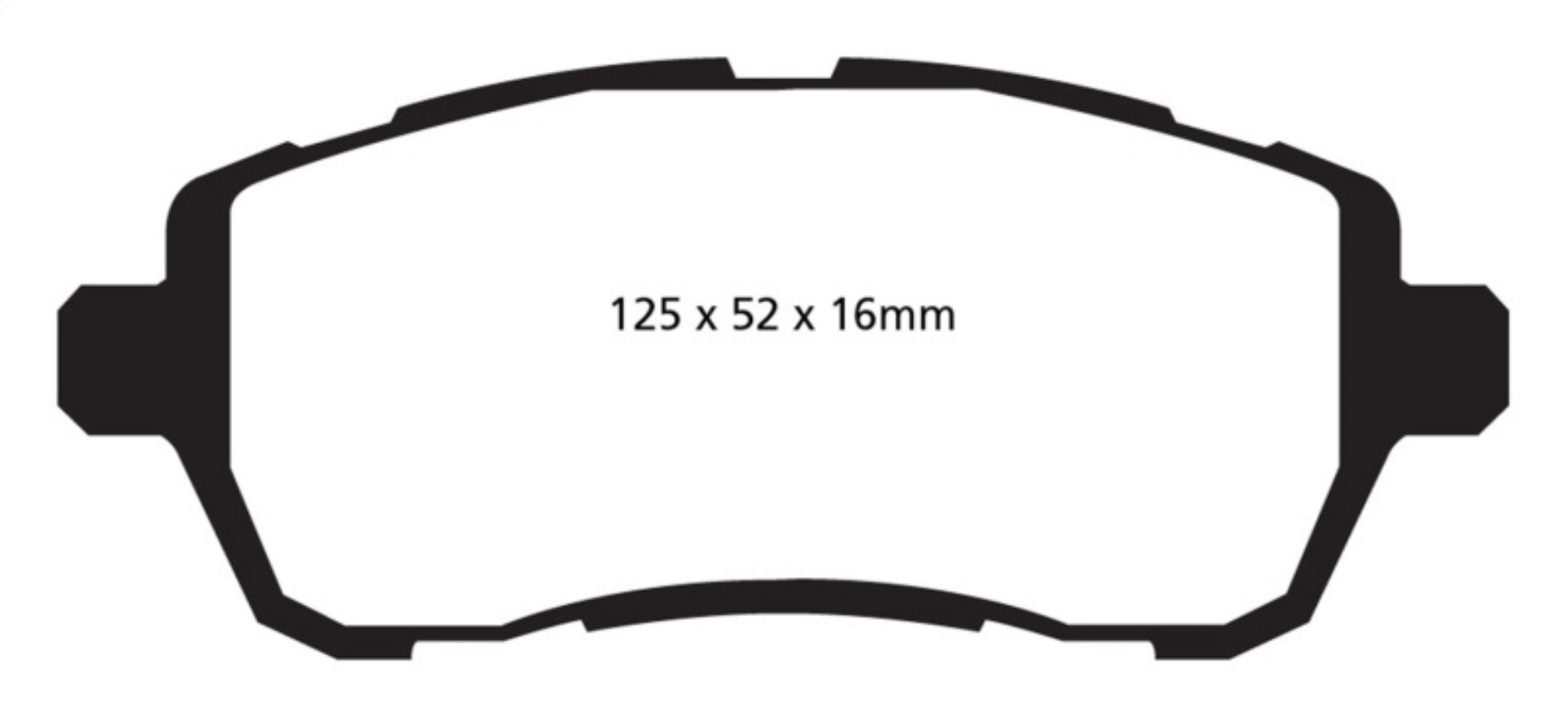 Picture of EBC 10+ Ford Fiesta 1-6L Excl ST Yellowstuff Front Brake Pads