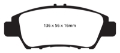 Picture of EBC 10+ Honda CR-Z 1-5 Hybrid Greenstuff Front Brake Pads