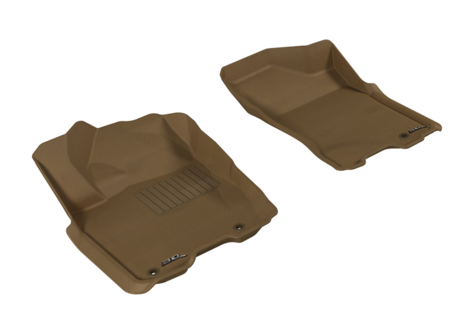 Picture of 3D MAXpider 2009-2015 Nissan Titan King-Crew Cab Kagu 1st Row Floormat - Tan