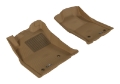 Picture of 3D MAXpider 2005-2011 Toyota Tacoma Reg-ACS-DBL Cab Kagu 1st Row Floormat - Tan