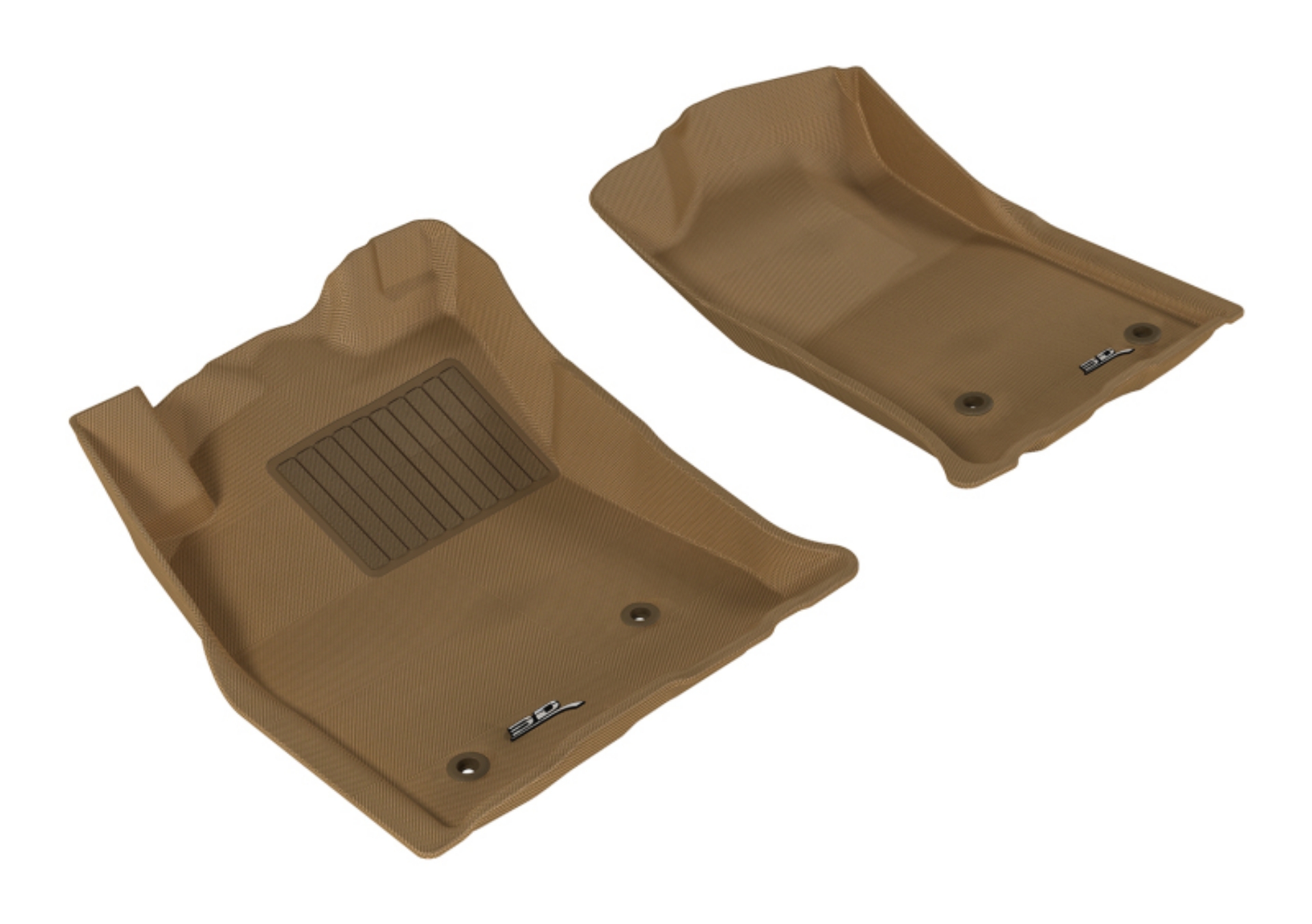 Picture of 3D MAXpider 2005-2011 Toyota Tacoma Reg-ACS-DBL Cab Kagu 1st Row Floormat - Tan