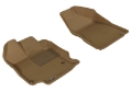 Picture of 3D MAXpider 2009-2011 Toyota Venza Kagu 1st Row Floormat - Tan