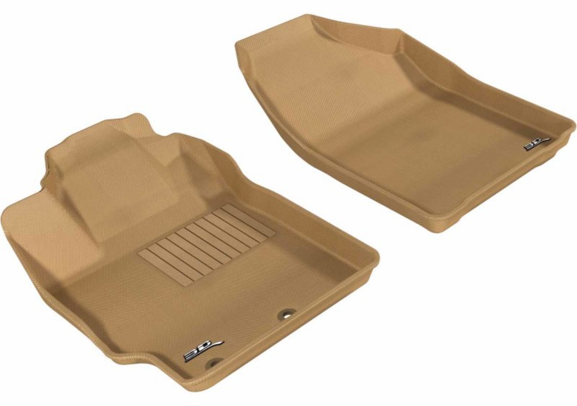 Picture of 3D MAXpider 2012-2015 Toyota Prius C Kagu 1st Row Floormat - Tan