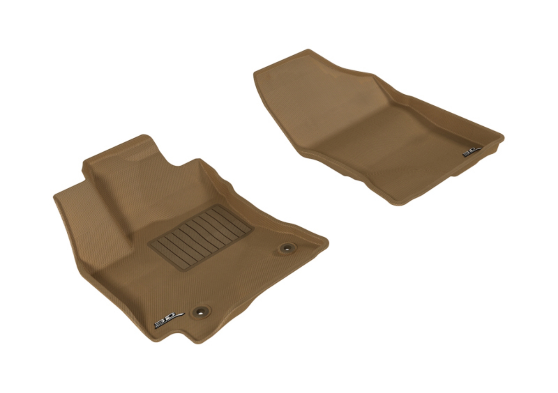 Picture of 3D MAXpider 2014-2019 Toyota Corolla Kagu 1st Row Floormat - Tan