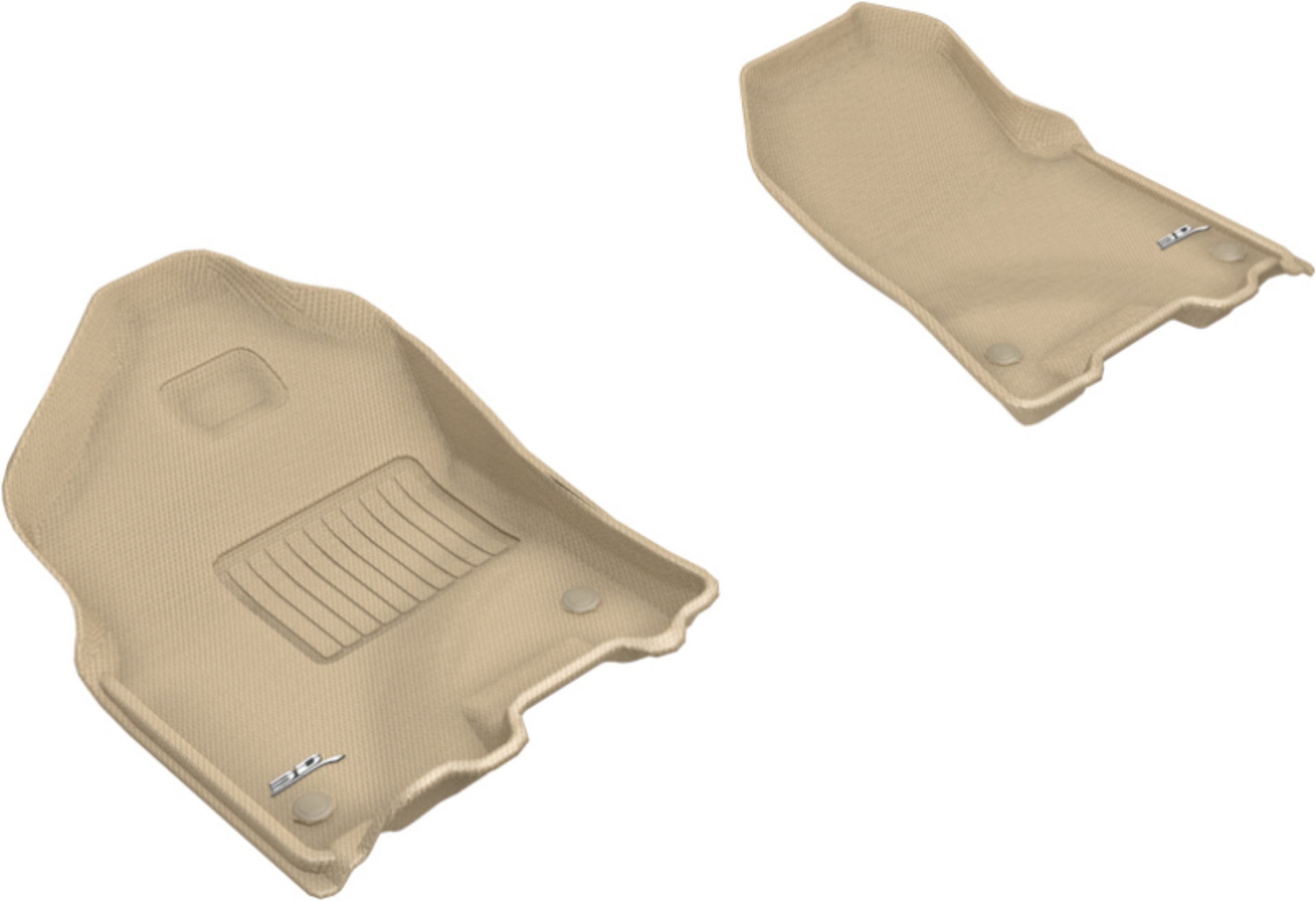 Picture of 3D MAXpider 2019-2020 Dodge Ram 1500 Crew Cab-Quad Cab Kagu 1st Row Floormat - Tan