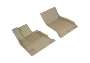 Picture of 3D MAXpider 2018-2020 Kia Stinger Rwd Kagu 1st Row Floormat - Tan