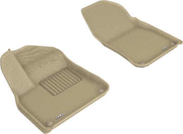 Picture of 3D MAXpider 2019-2019 Porsche Cayenne Kagu 1st Row Floormat - Tan