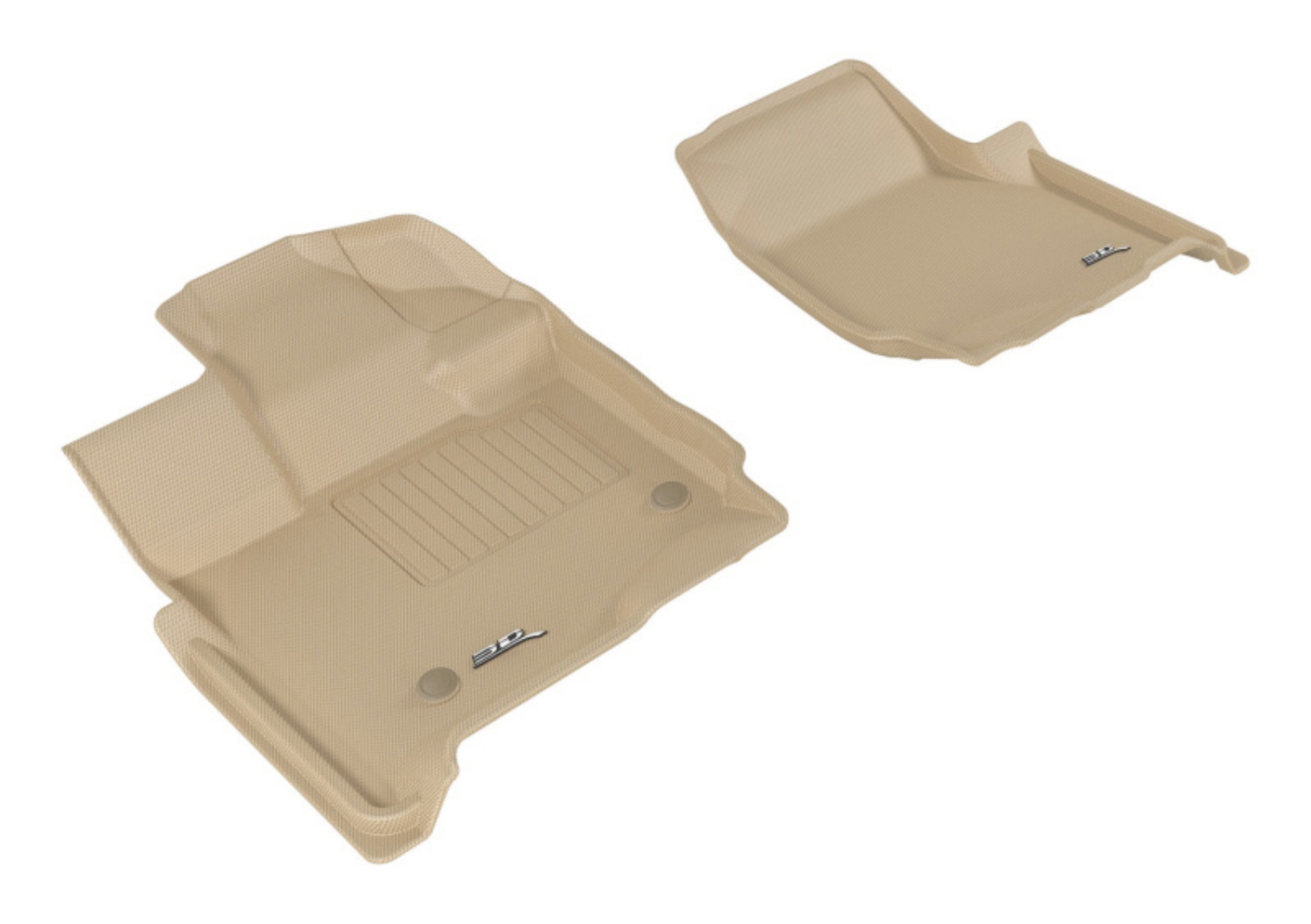 Picture of 3D MAXpider 2015-2020 Ford F-150 Supercab Kagu 1st Row Floormat - Tan