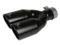 Picture of aFe MACH Force-Xp 409 Stainless Steel Clamp-on Exhaust Tip 2-5in Inlet 3-5in Outlet - Black