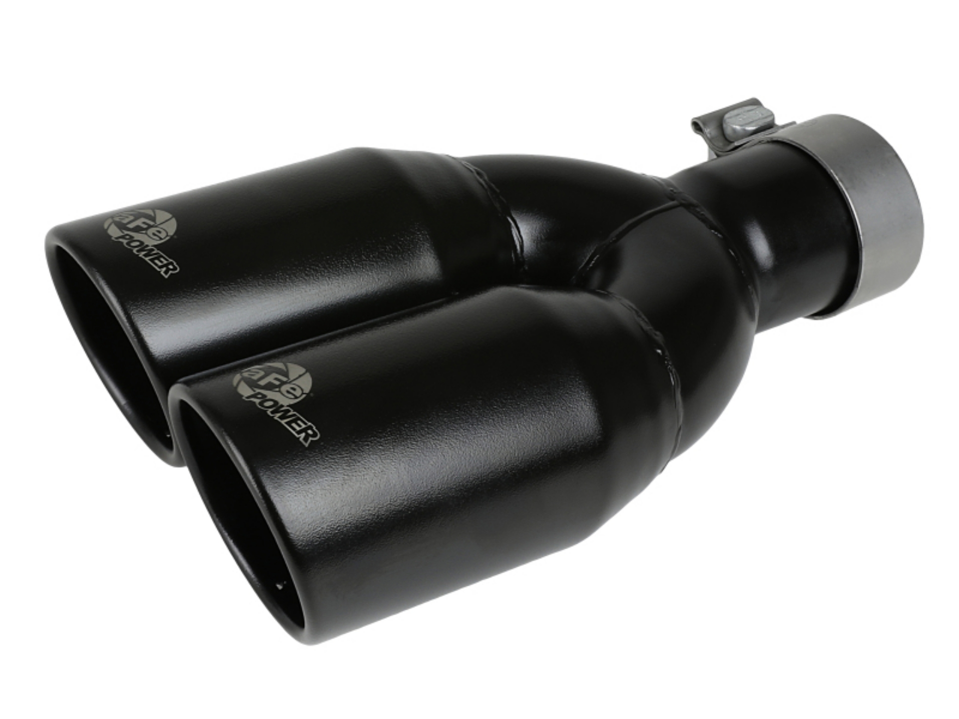Picture of aFe MACH Force-Xp 409 Stainless Steel Clamp-on Exhaust Tip 2-5in Inlet 3-5in Outlet - Black