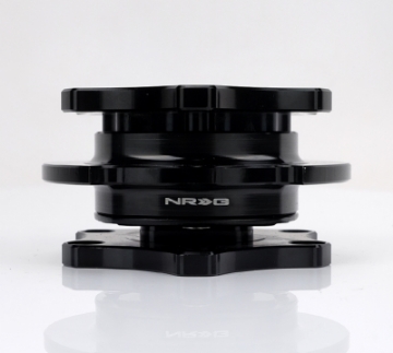 Picture of NRG Quick Release SFI SPEC 42-1 - Shiny Black Body - Shiny Black Ring