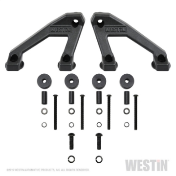 Picture of Westin 18-20 Jeep Wrangler - 2020 Gladiator LED Cowl Mount - Textured Black
