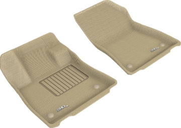 Picture of 3D MAXpider 2019-2020 Infiniti QX50 Kagu 1st Row Floormat - Tan