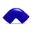 Picture of Mishimoto 2-25 Inch 90 Degree Coupler - Blue