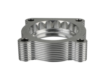 Picture of aFe 07-12 Dodge 1500 - 07-12 Dodge Dakota V6 3-7L Silver Bullet Throttle Body Spacer - Silver