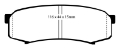 Picture of EBC 10+ Lexus GX460 4-6 Yellowstuff Rear Brake Pads