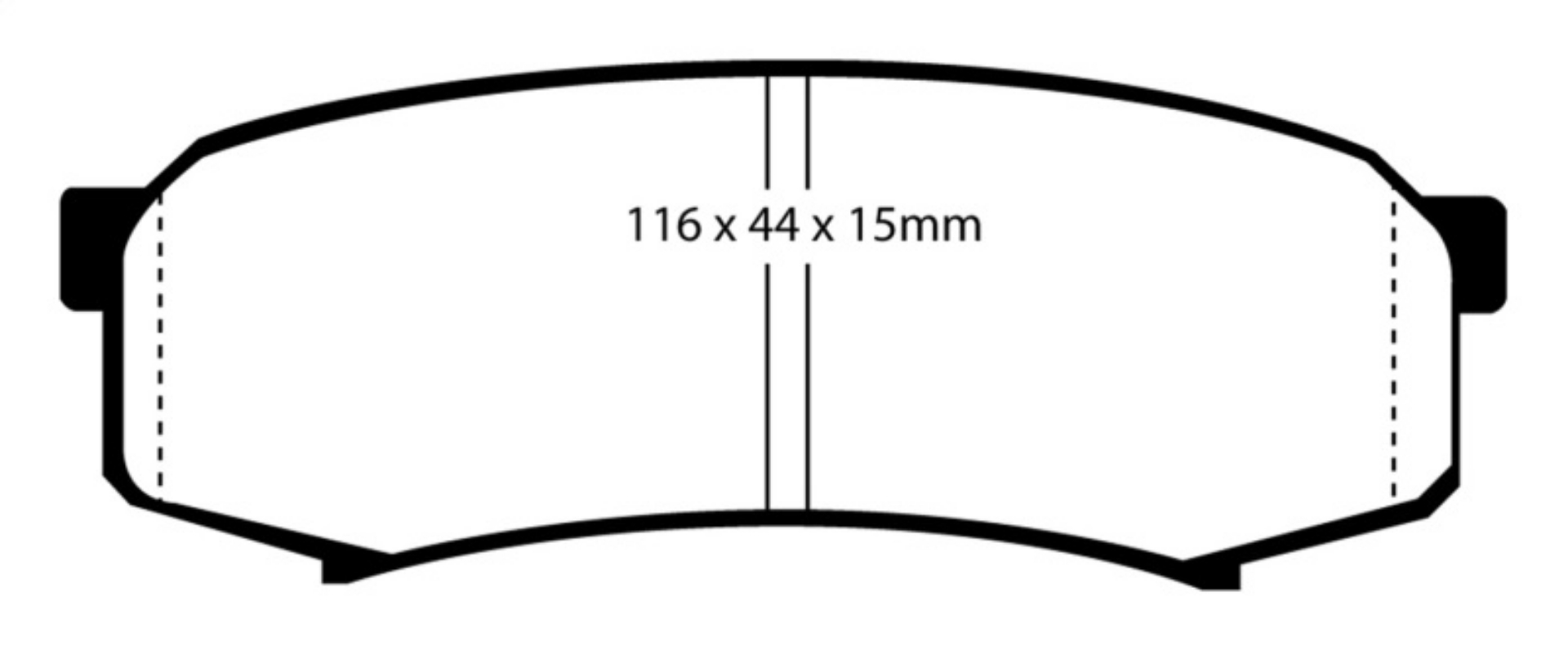 Picture of EBC 10+ Lexus GX460 4-6 Yellowstuff Rear Brake Pads