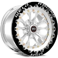 Picture of Weld S77 17x10 - 5x4-5in BP - 7-8in- BS - 58mm O-S Polished Center Wheel - Single Beadlock