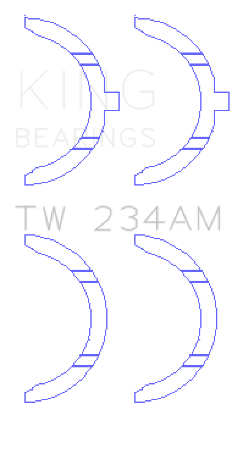 Picture of King Engine Bearings Toyota 22RE Thrust Washer Set