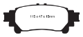 Picture of EBC 10+ Lexus RX350 3-5 Japan Greenstuff Rear Brake Pads