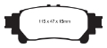 Picture of EBC 10+ Lexus RX350 3-5 Japan Greenstuff Rear Brake Pads