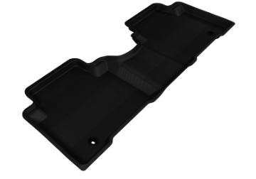 Picture of 3D MAXpider 2013-2019 Hyundai Santa Fe-Santa Fe Xl Kagu 2nd Row Floormats - Black