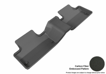 Picture of 3D MAXpider 2014-2019 Land Rover Range Rover Evoque Kagu 2nd Row Floormats - Black