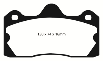 Picture of EBC 10+ Lotus Evora 3-5 Redstuff Rear Brake Pads