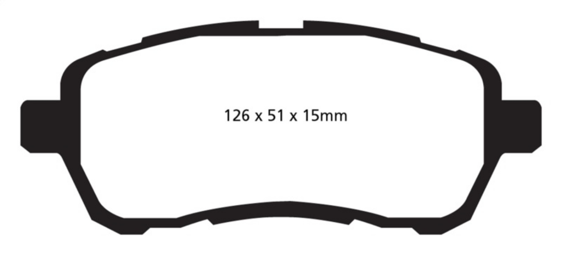 Picture of EBC 10+ Mazda 2 1-5 Greenstuff Front Brake Pads