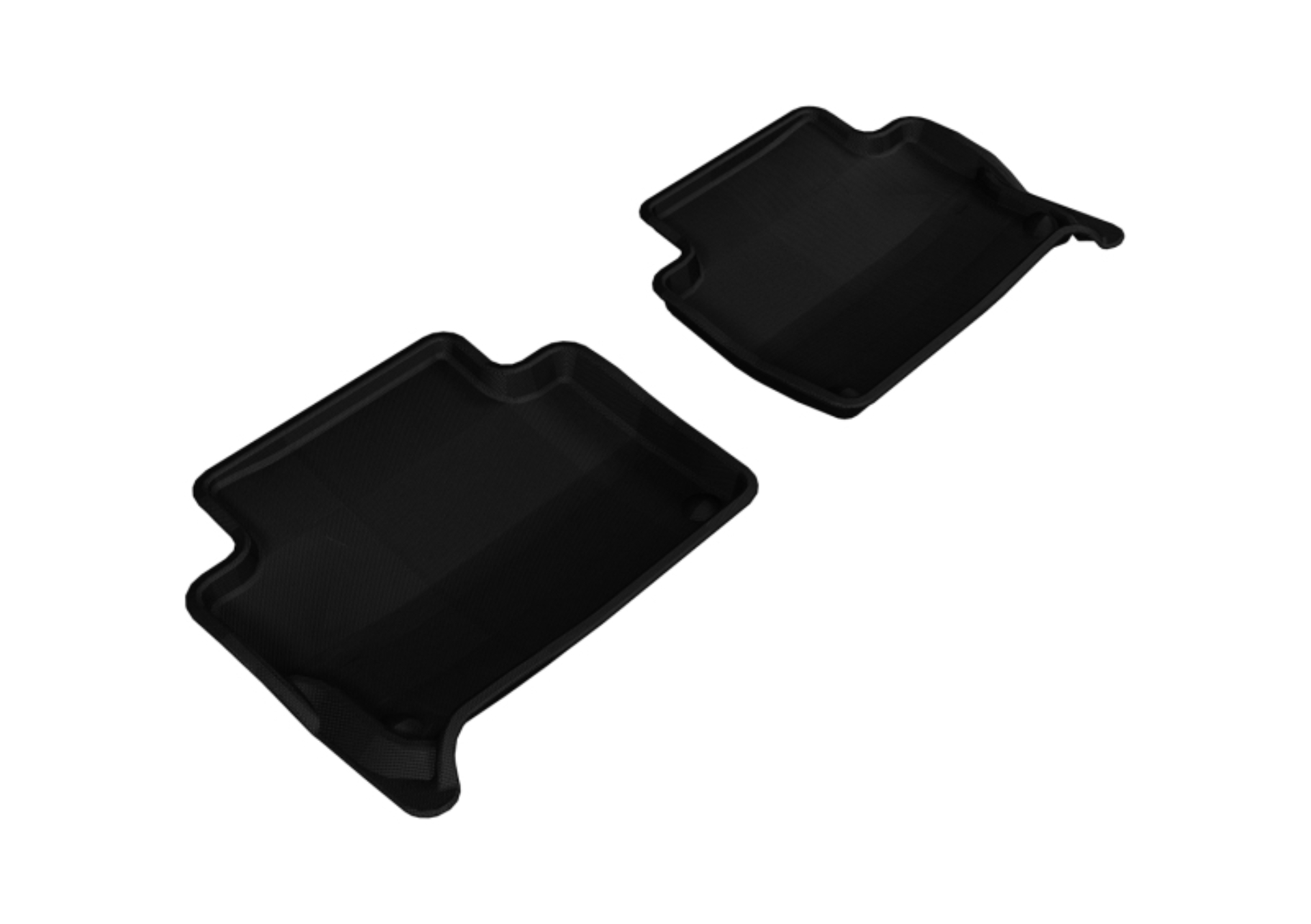 Picture of 3D MAXpider 2007-2015 Audi Q7 Kagu 2nd Row Floormats - Black