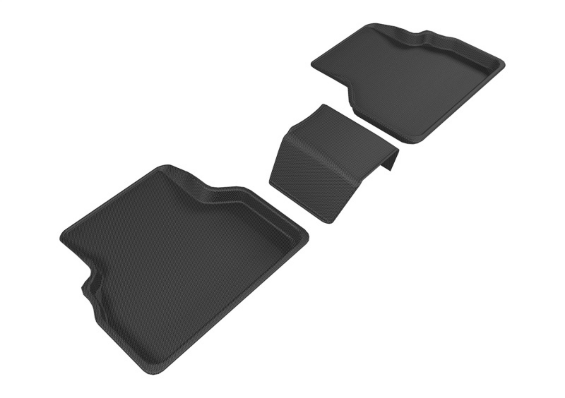 Picture of 3D MAXpider 2015-2018 Audi Q3 Kagu 2nd Row Floormats - Black