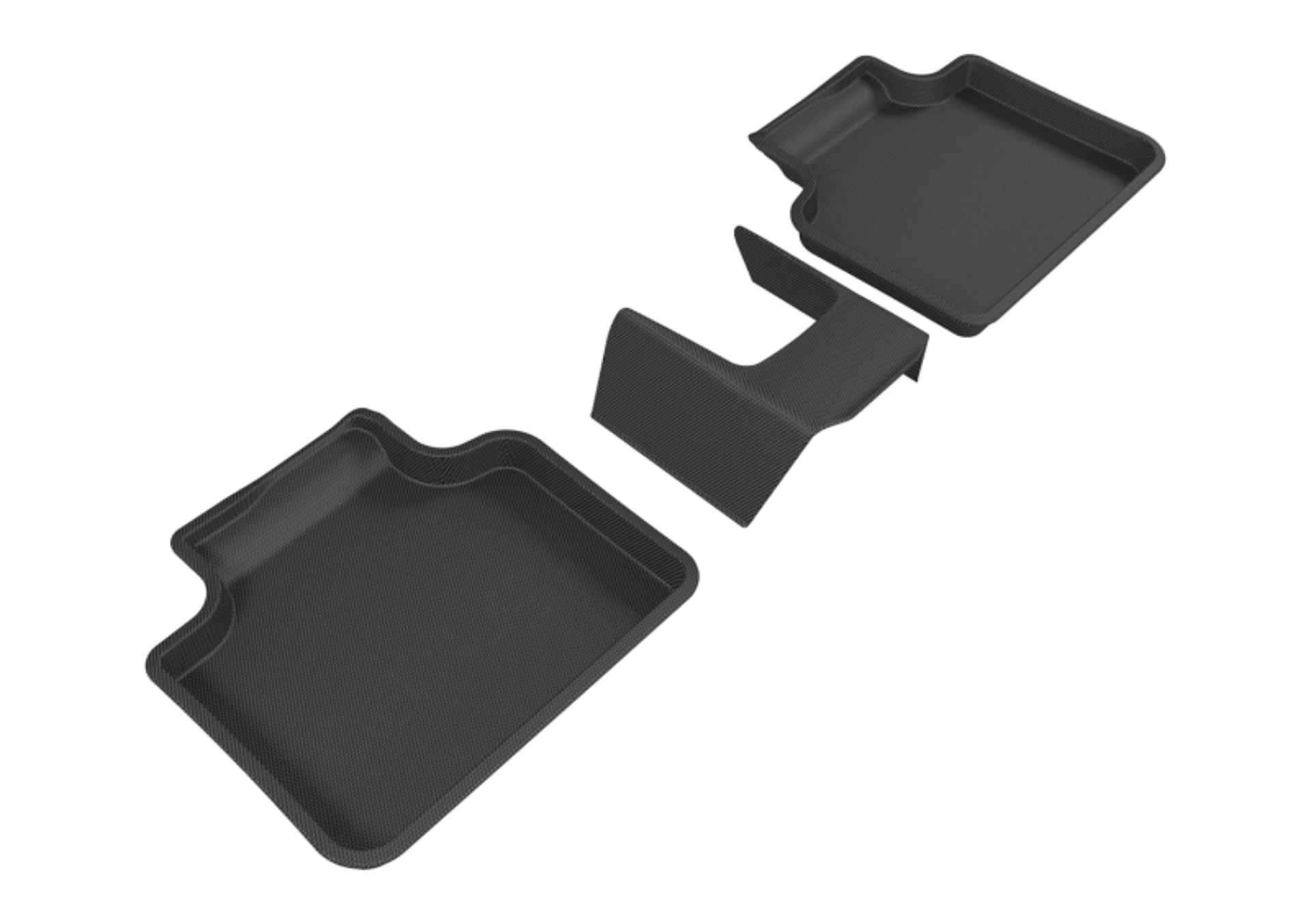 Picture of 3D MAXpider 2016-2020 BMW X1-X2 F48-F39 Kagu 2nd Row Floormats - Black