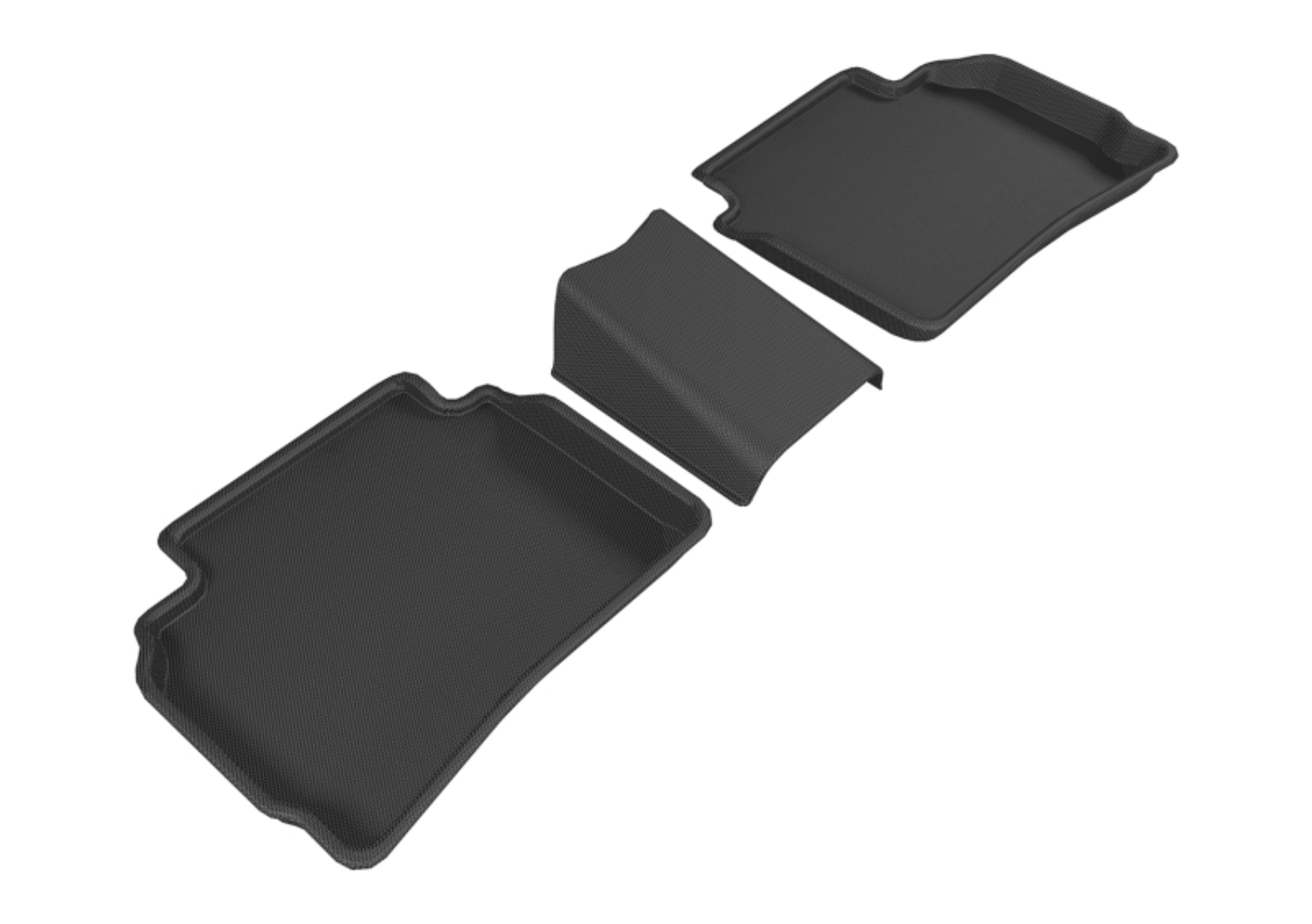 Picture of 3D MAXpider 2016-2020 Chevrolet Malibu Kagu 2nd Row Floormats - Black