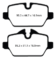 Picture of EBC 10+ Mini Countryman 1-6 Cooper Greenstuff Rear Brake Pads