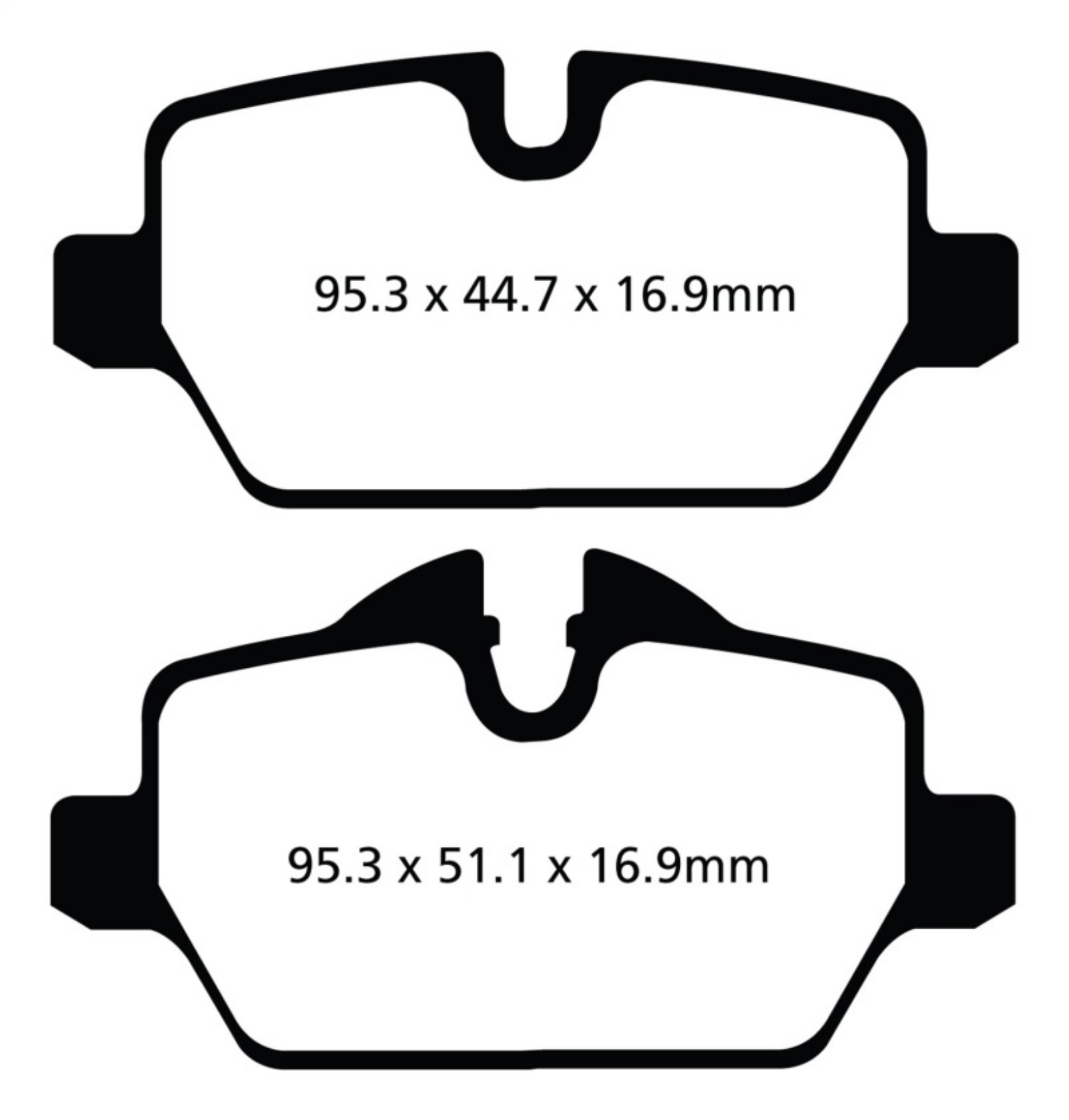 Picture of EBC 10+ Mini Countryman 1-6 Cooper Greenstuff Rear Brake Pads